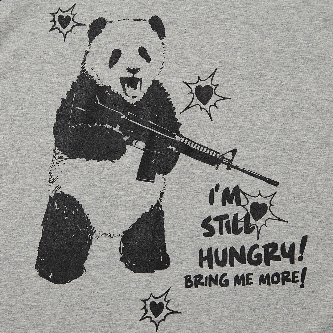 HUNGRY PANDA Raglan long-sleeved (GRAY)