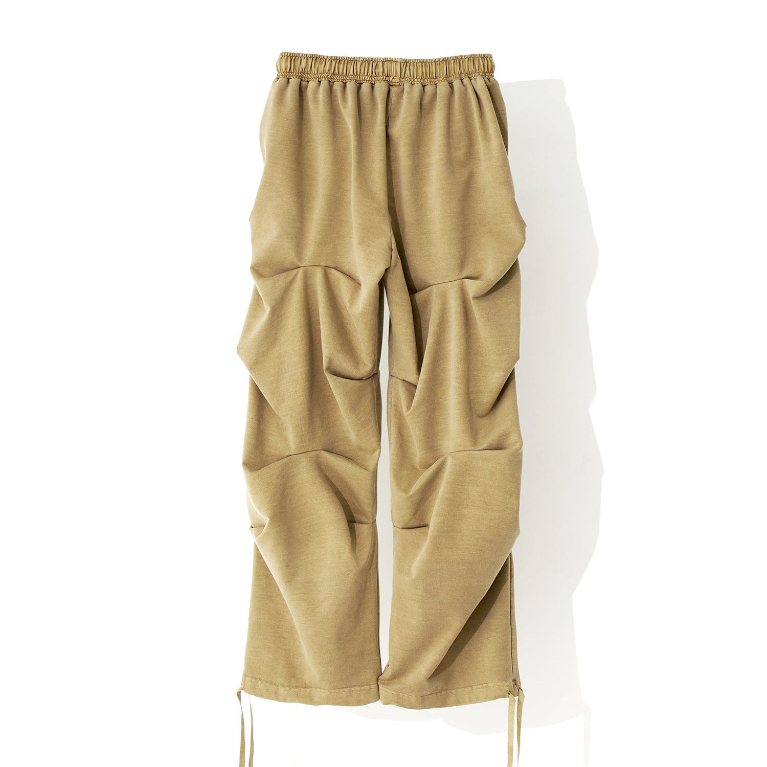 PIGMENT WASHED CREASE PANTS_CAMEL BROWN