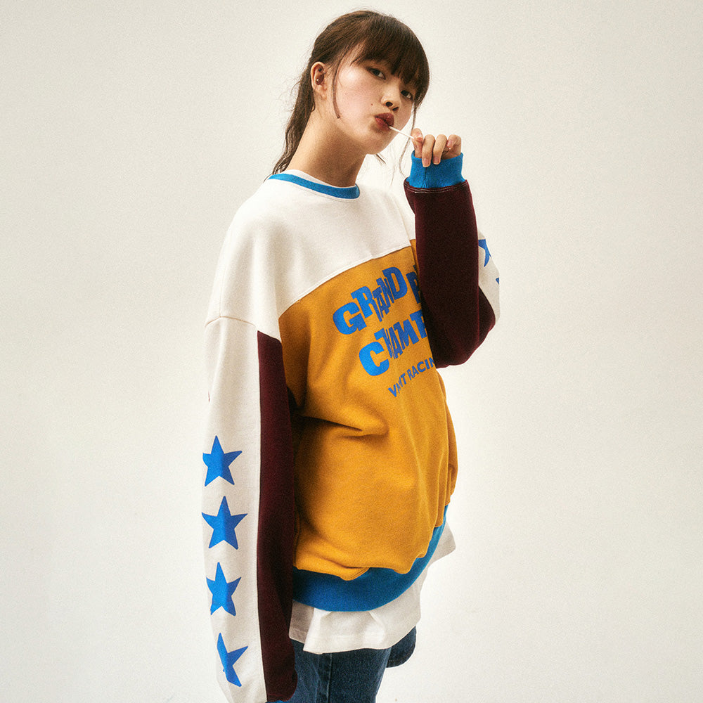 Grand prix star sweatshirt_yellow