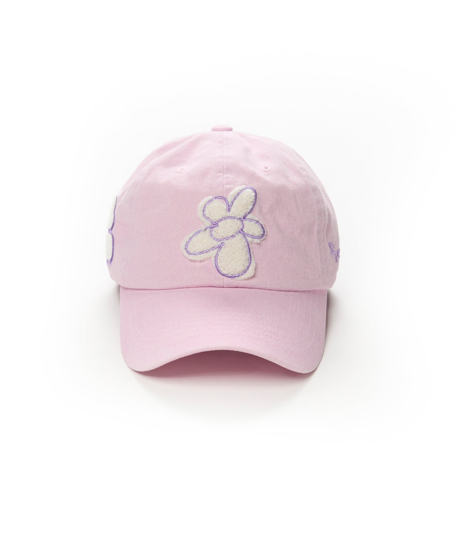 GRAFFITI FLOWER PIGMENT BIOWAHED BALL CAP PINK / BLACK