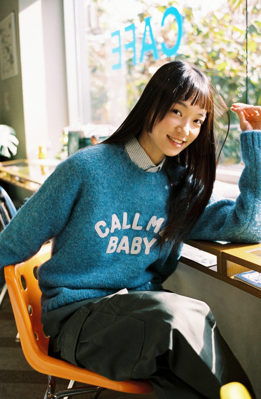 CMB Bunny Sweater _ Tiffany Blue