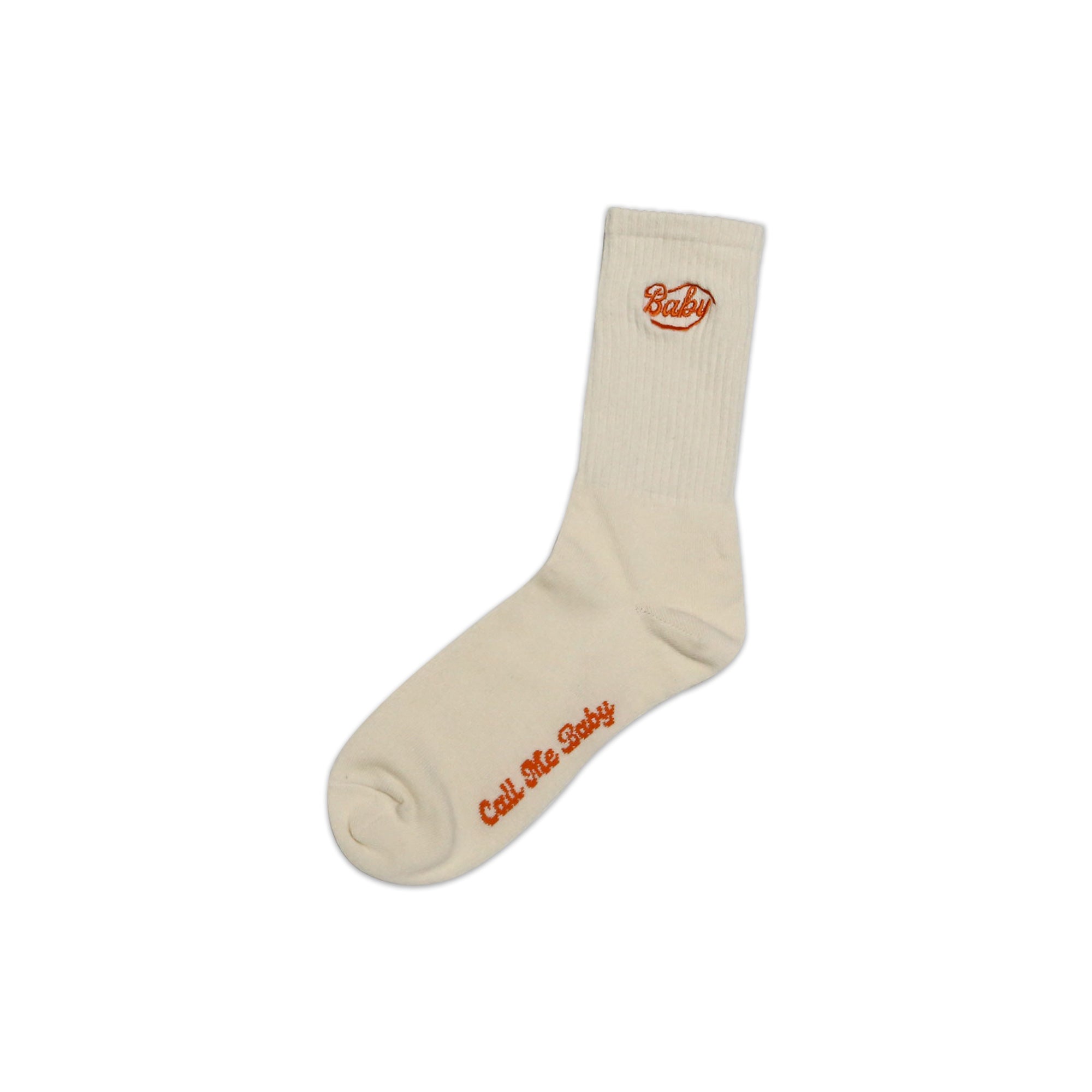 Baby Logo Socks (Ecru