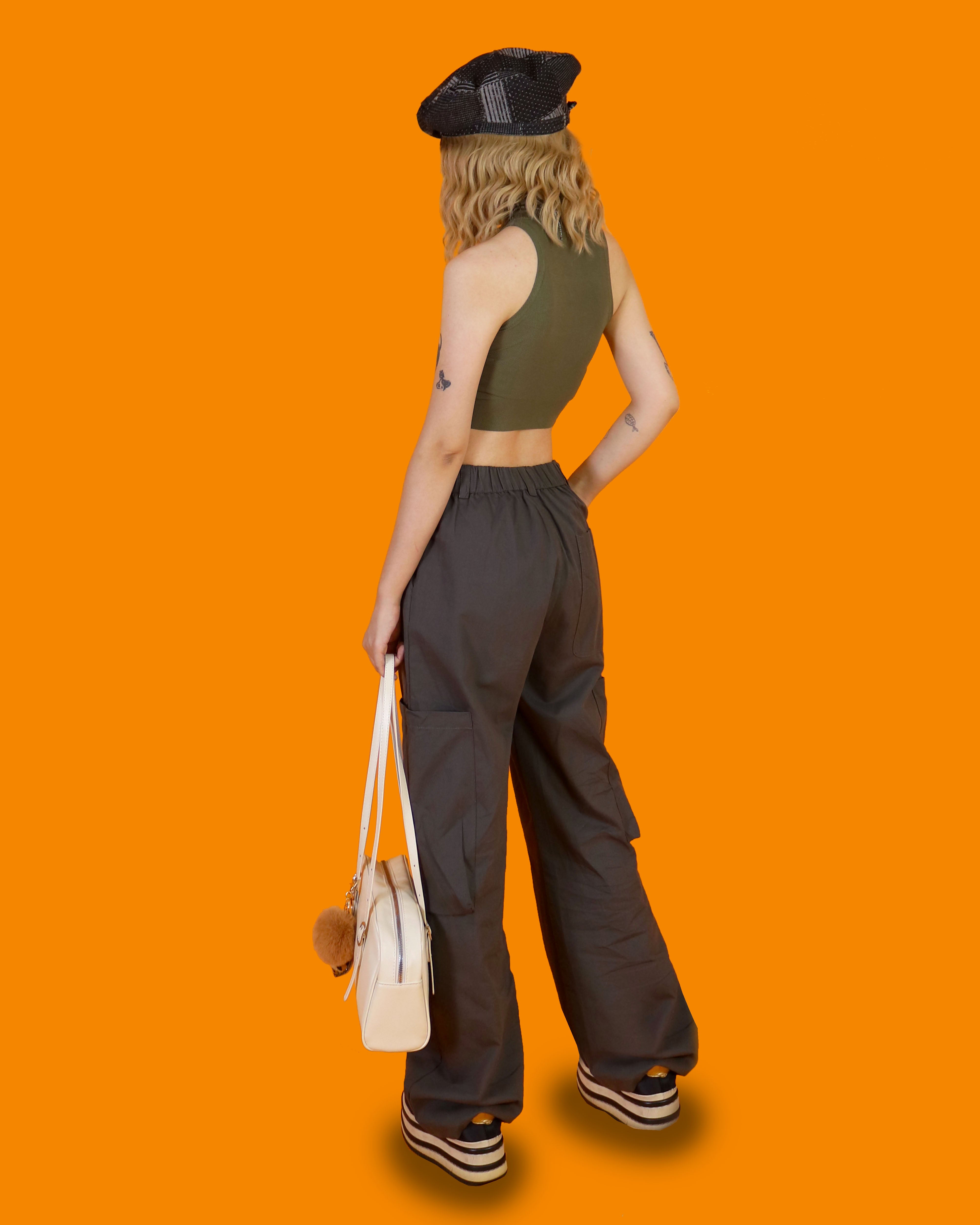 big pocket ribbon cargo pants (3 color)