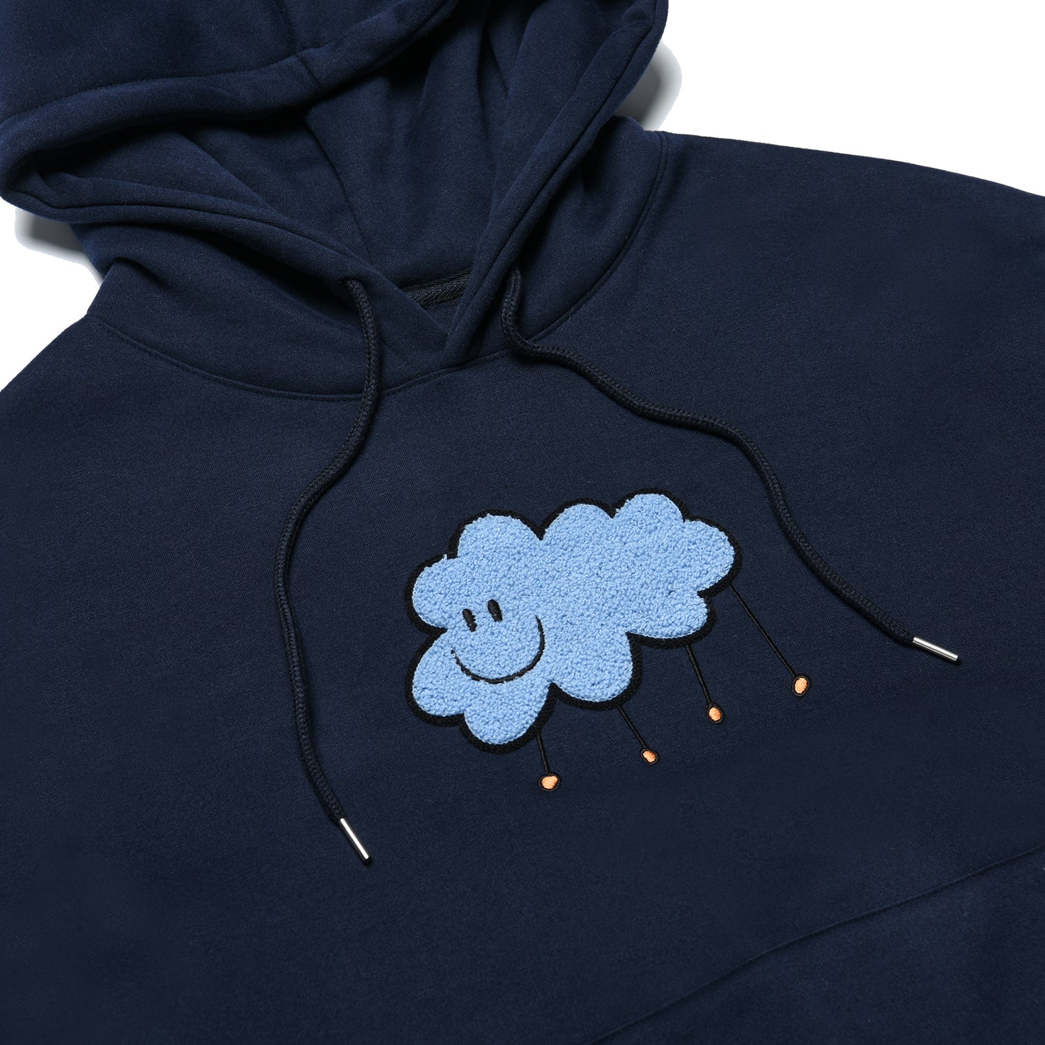 Dominant Cloud Embroidery Dried Hoody_Navy