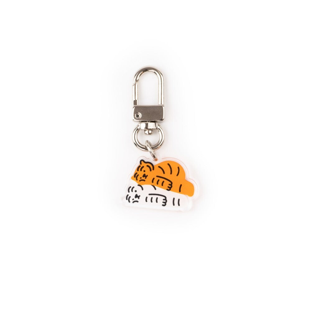 CHARGING TIGER KEY RING