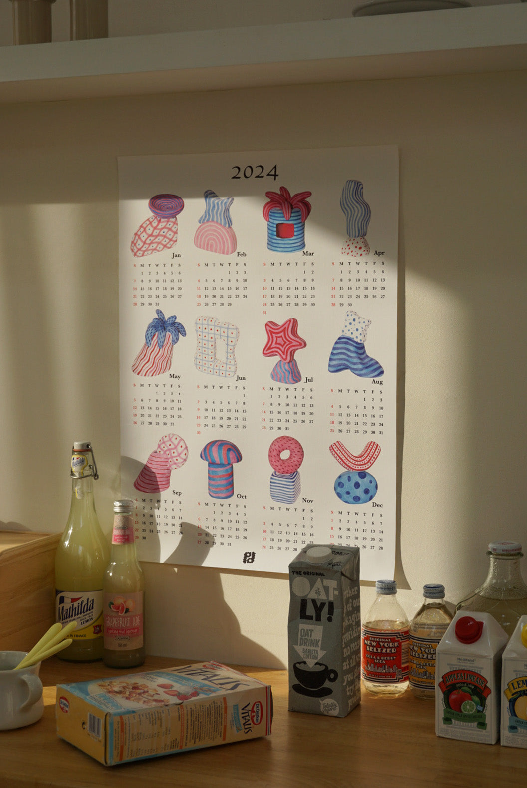 2024 calender poster A1 size (Sculpture garden)