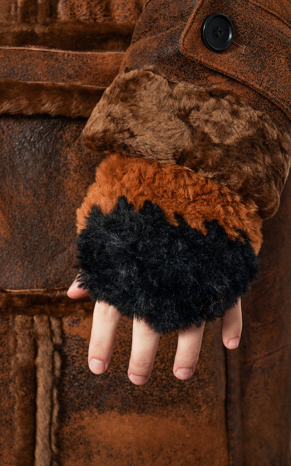 HANDMADE RABBIT FUR GLOVES_[BR