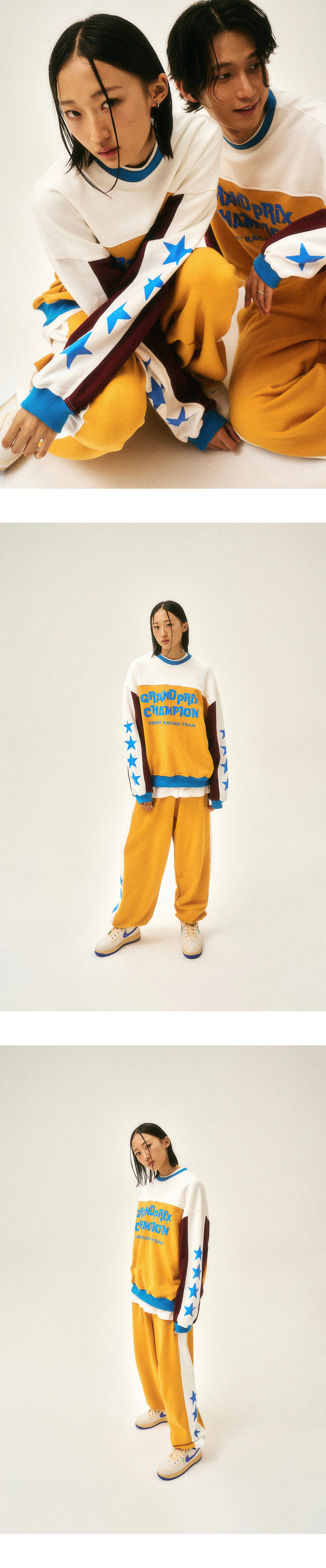 Grand prix star oversize sweatpants_charcoal