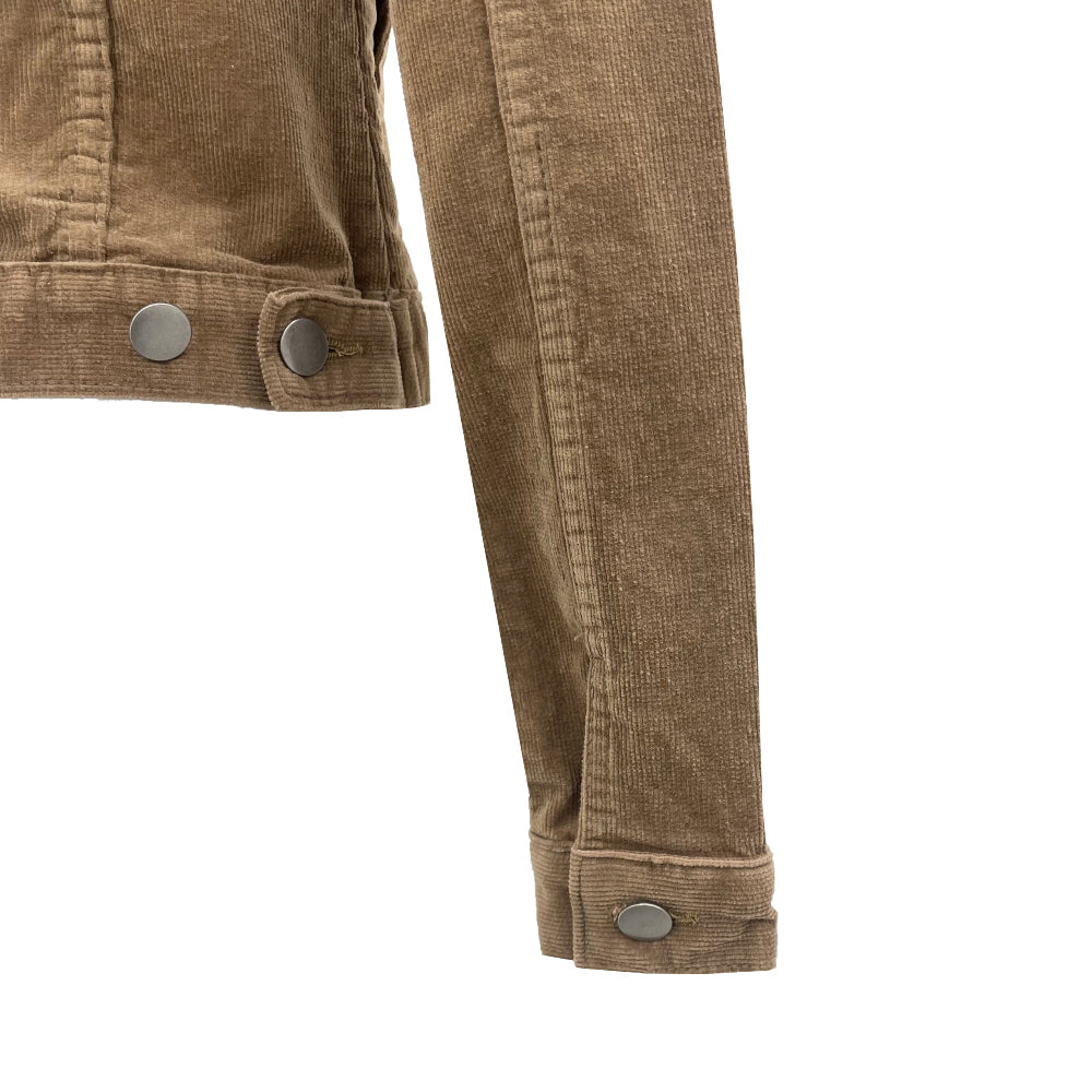 Slim fit corduroy crop shirts jacket (3 Color)
