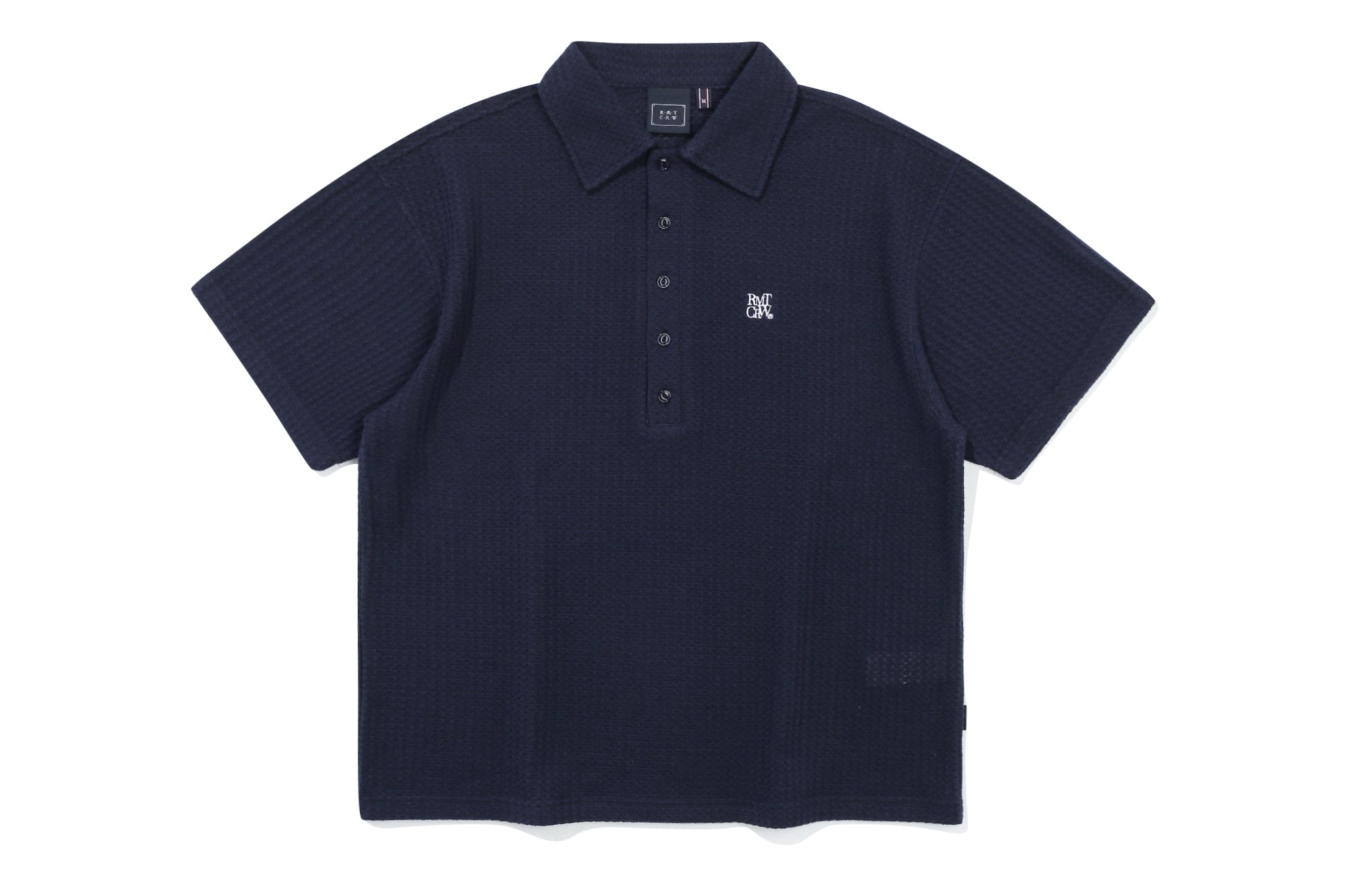 RECENT BUTTON KNIT POLO_NAVY