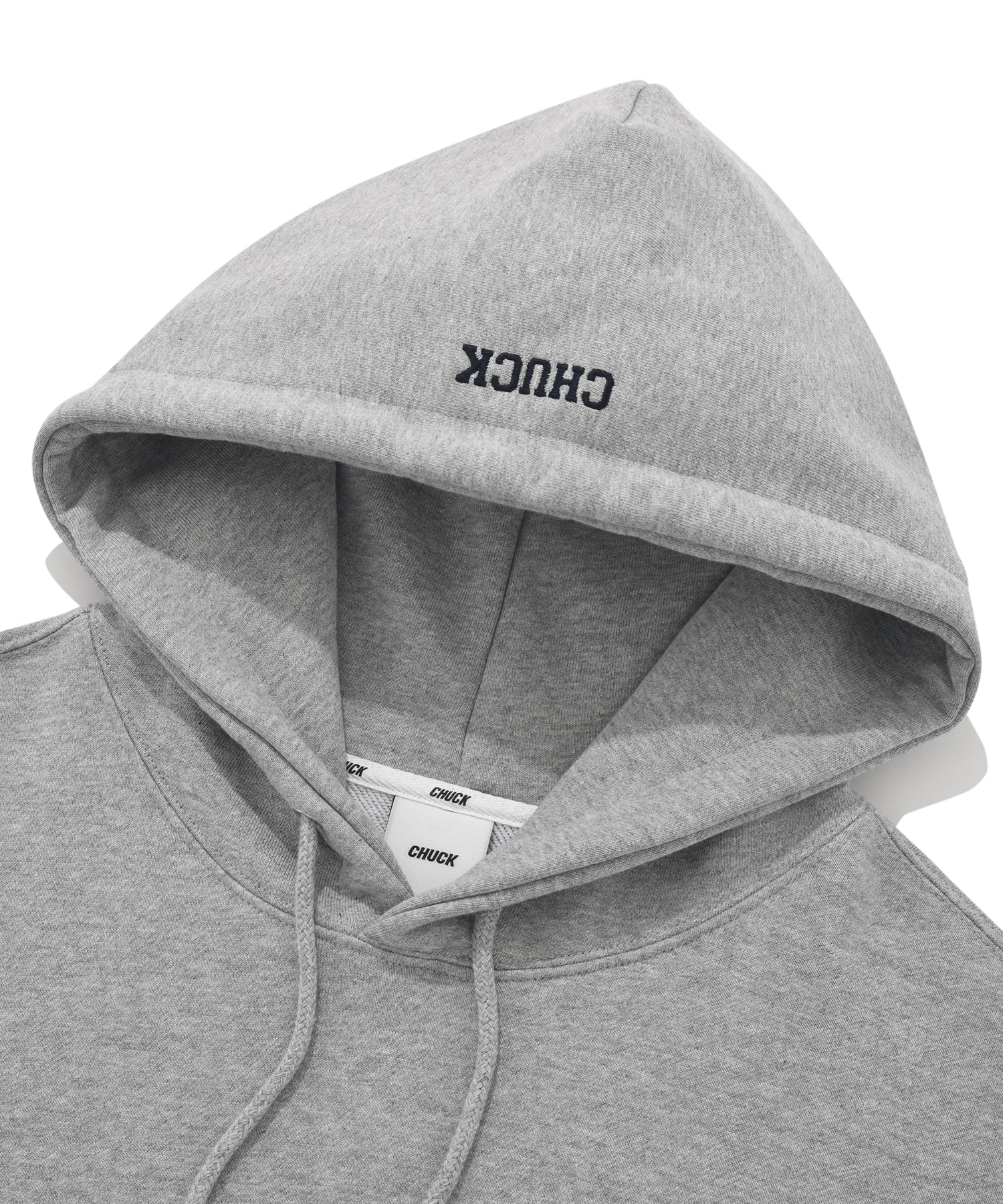 CHUCKアプリケアーチロゴフーディ / CHUCK APPLIQUE ARCH LOGO HOODIE (GRAY)