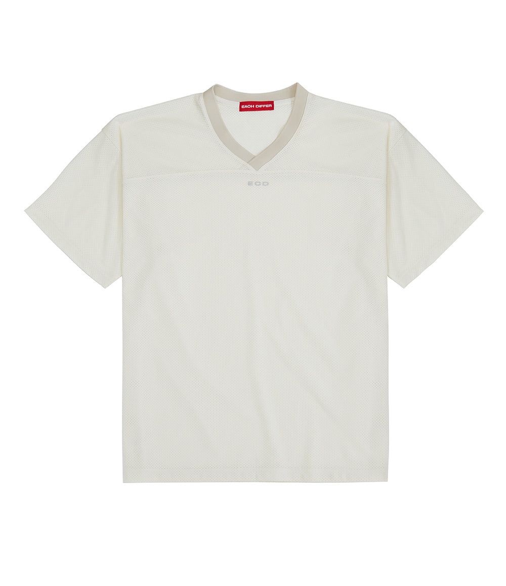 MESH JERSEY T-SHIRT_CREAM