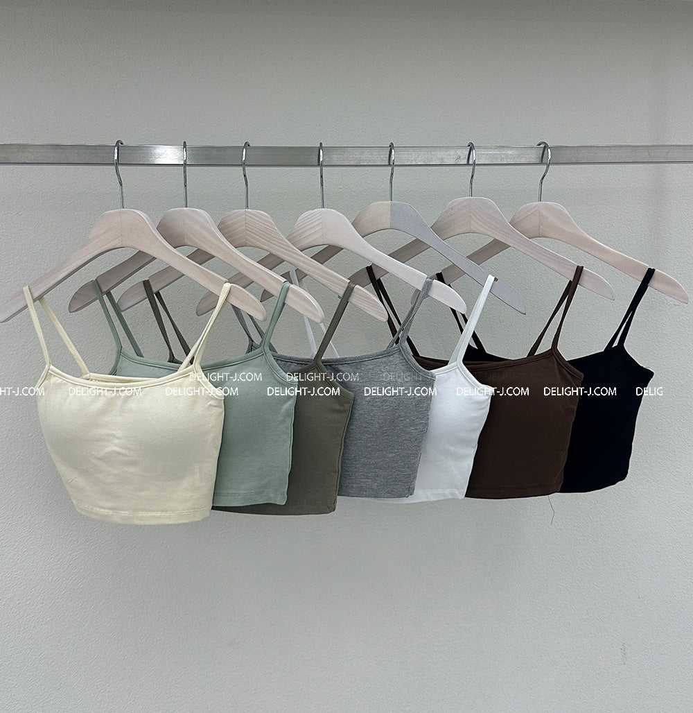 7 color cropped bra top sleeveless