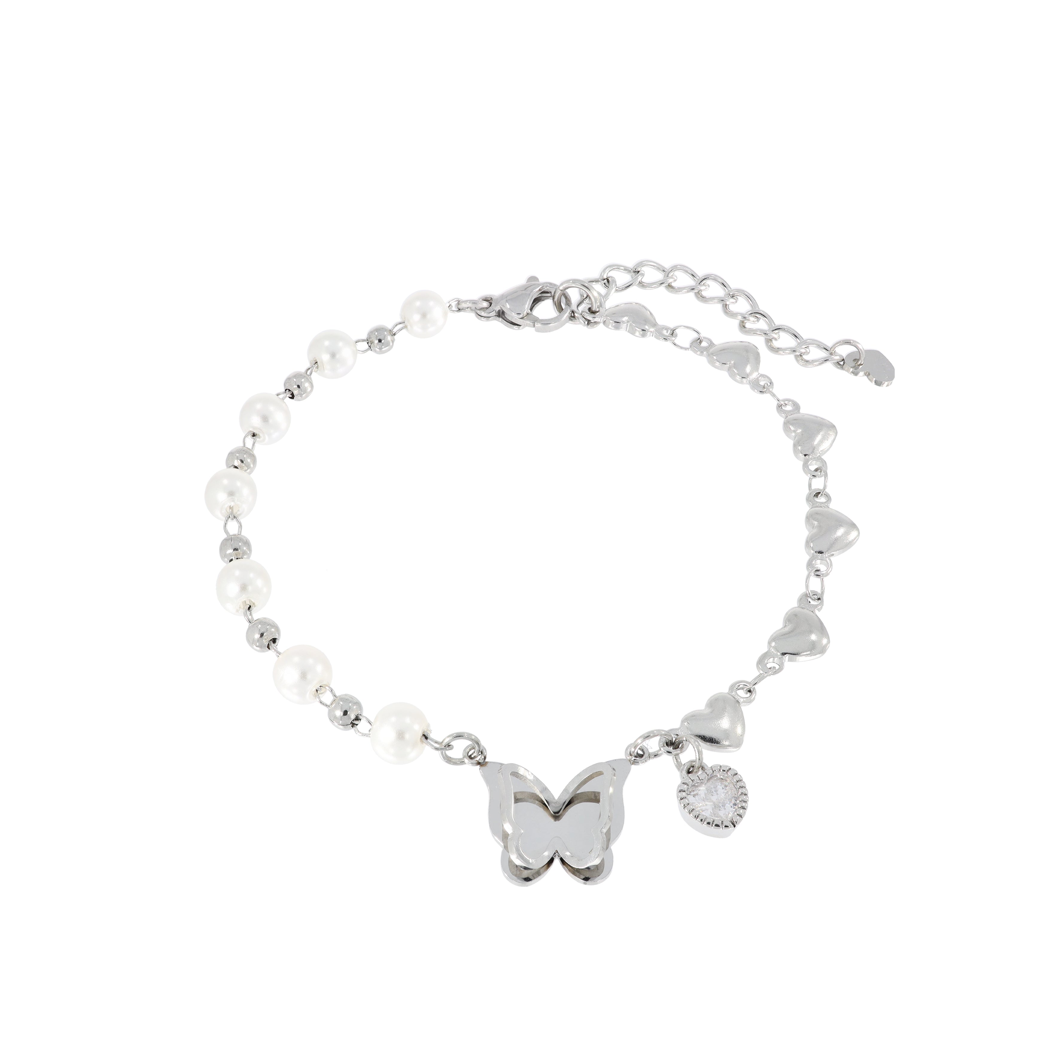 3D Stereoscopic Mini Butterfly Pearl Bracelet