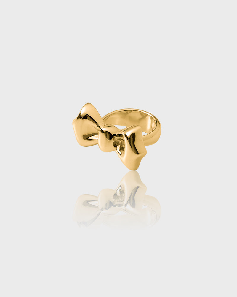 Sweet ribbon ring (Gold) 
