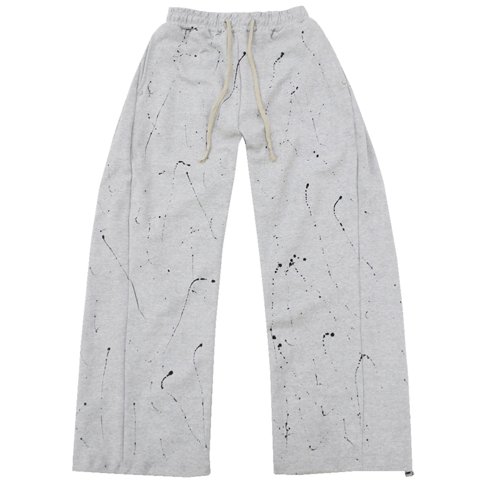 painting side tuck string sweat pants