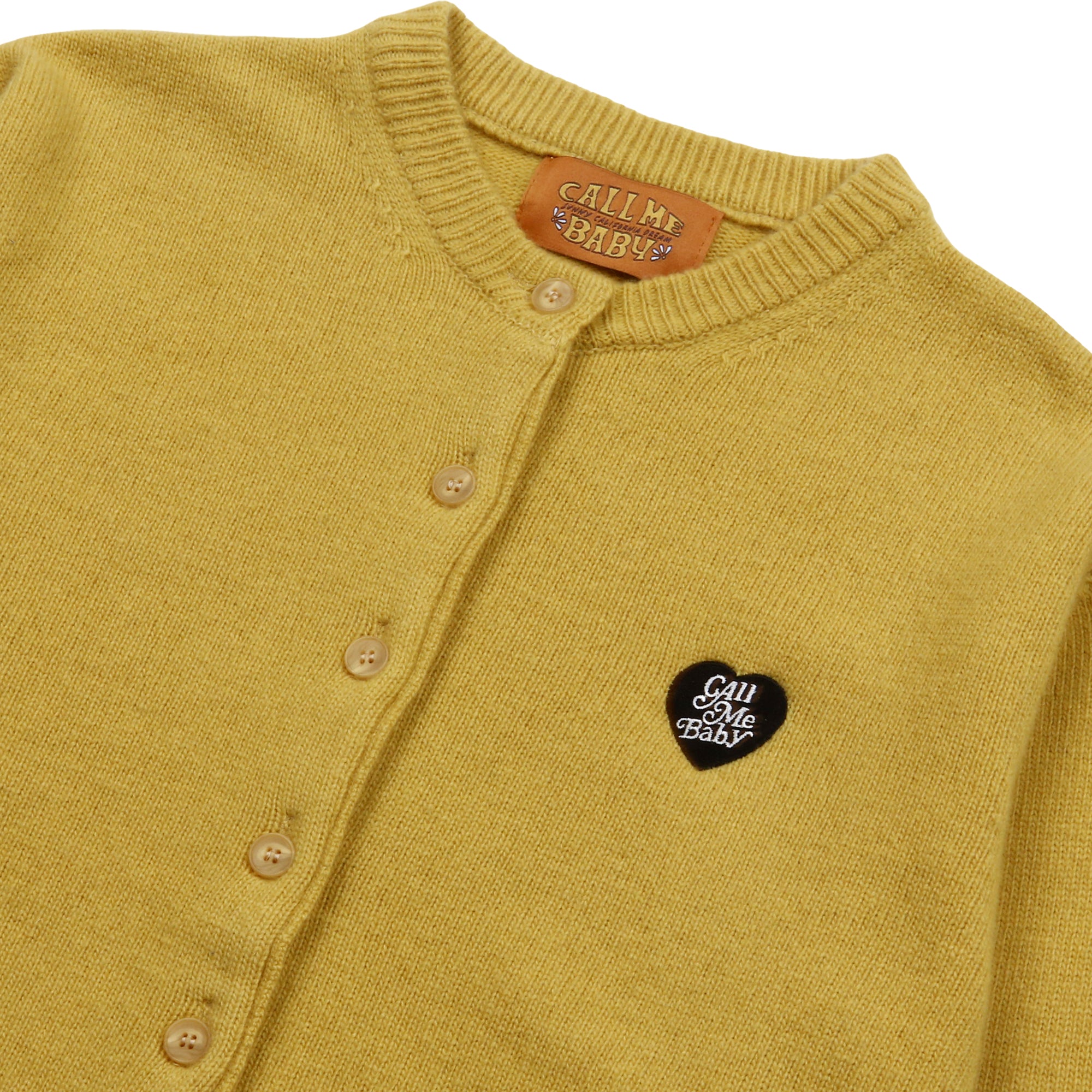 [Call Me Baby] Cashmere Baby Cardigan (Mustard)