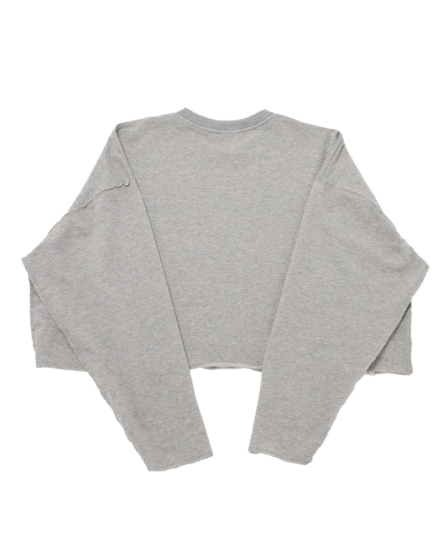 VINTAGE P. DYEING CUT-OUT CROP-TEE (Gray)