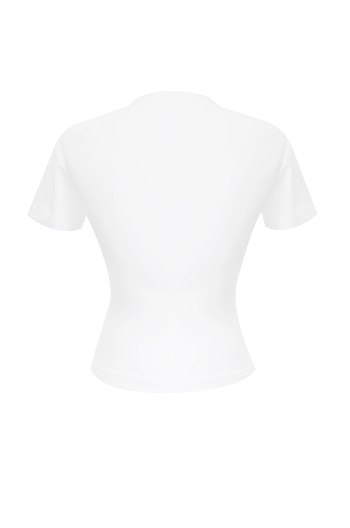 90s foucus crop span sleeve t-shirts (white)