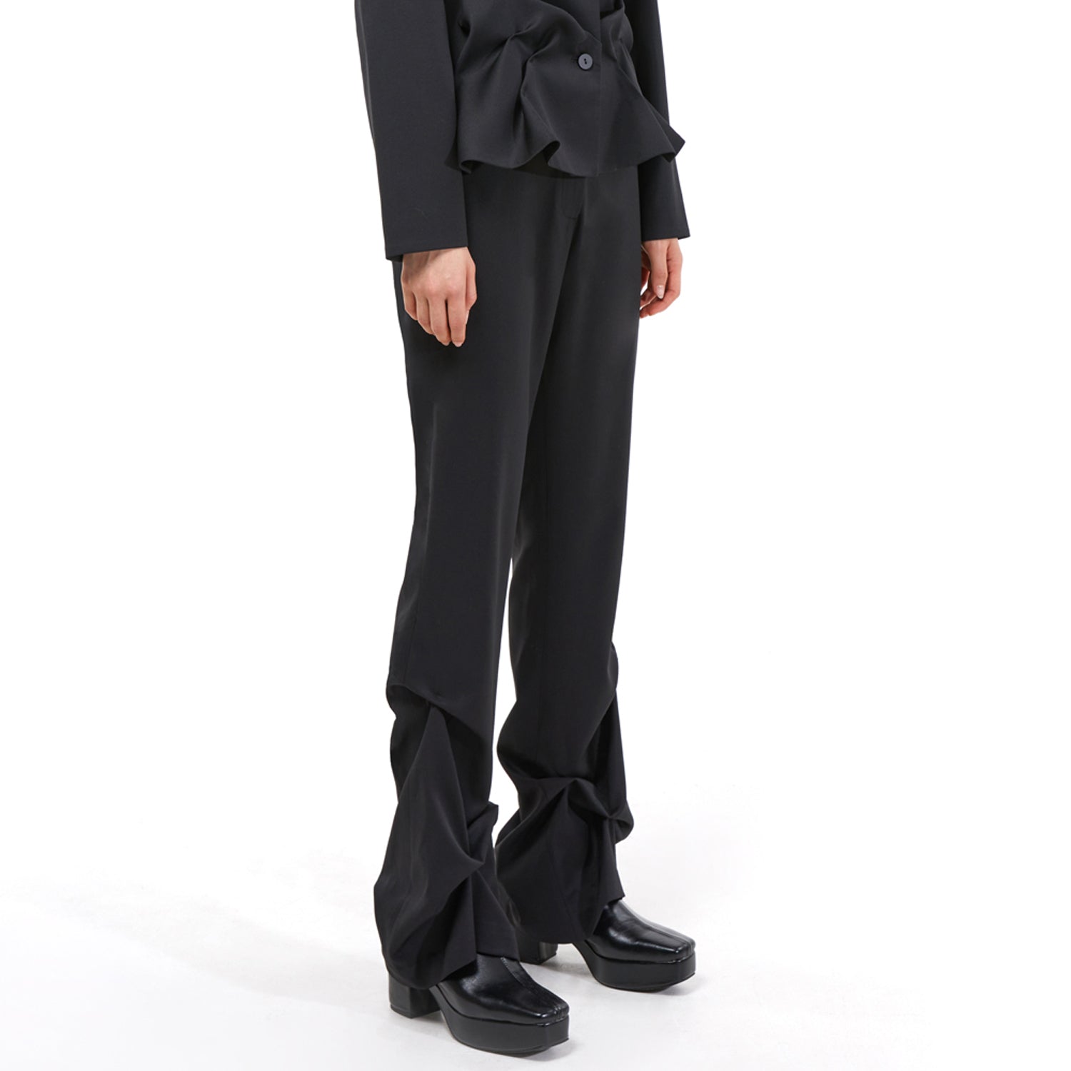 DOZI - Slim Trousers _ Black