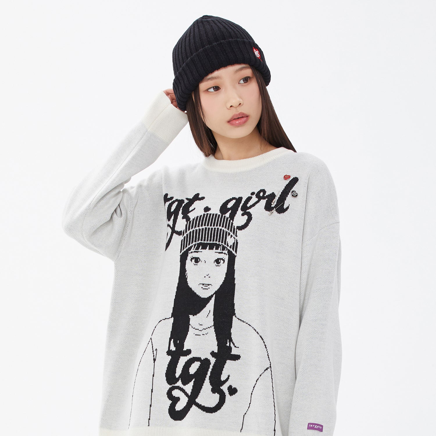 TGT GIRL KNIT(OATMEAL)