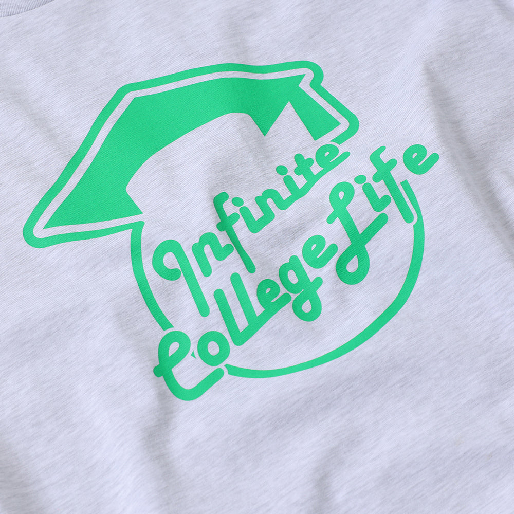 Infinite college life crew neck ashgrey Unisex T-shirt