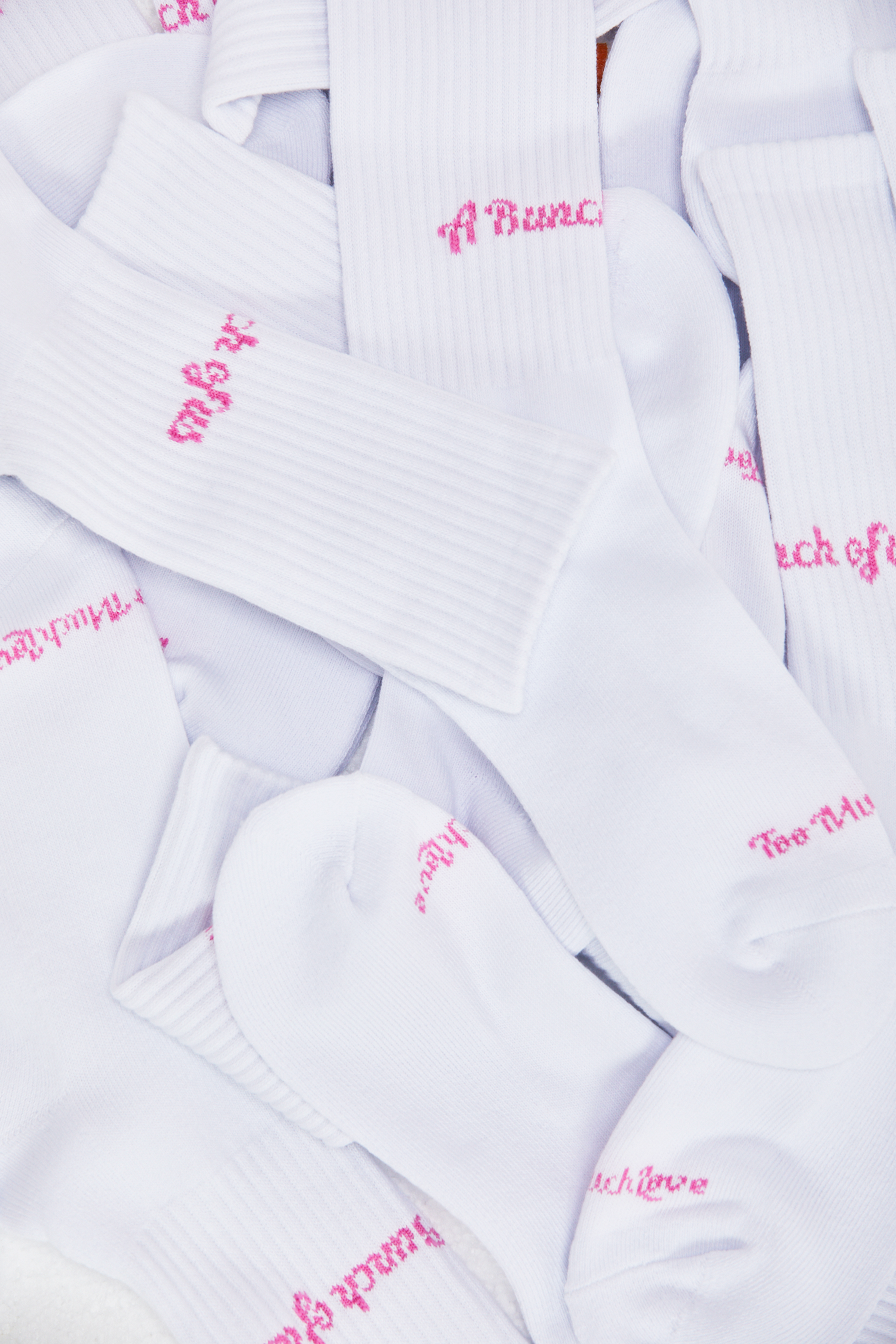 Pink Logo Socks