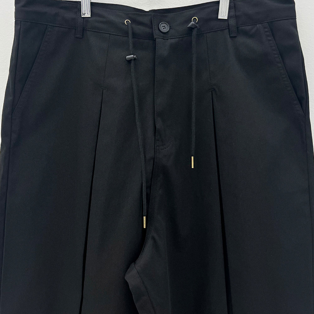 Unisex string pin-tuck balloun pants (2 Color)