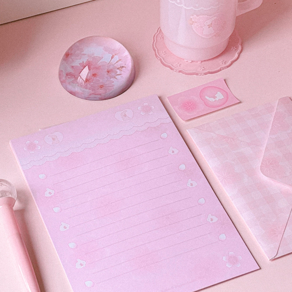 Cherry blossom rabbit ♡ letter set