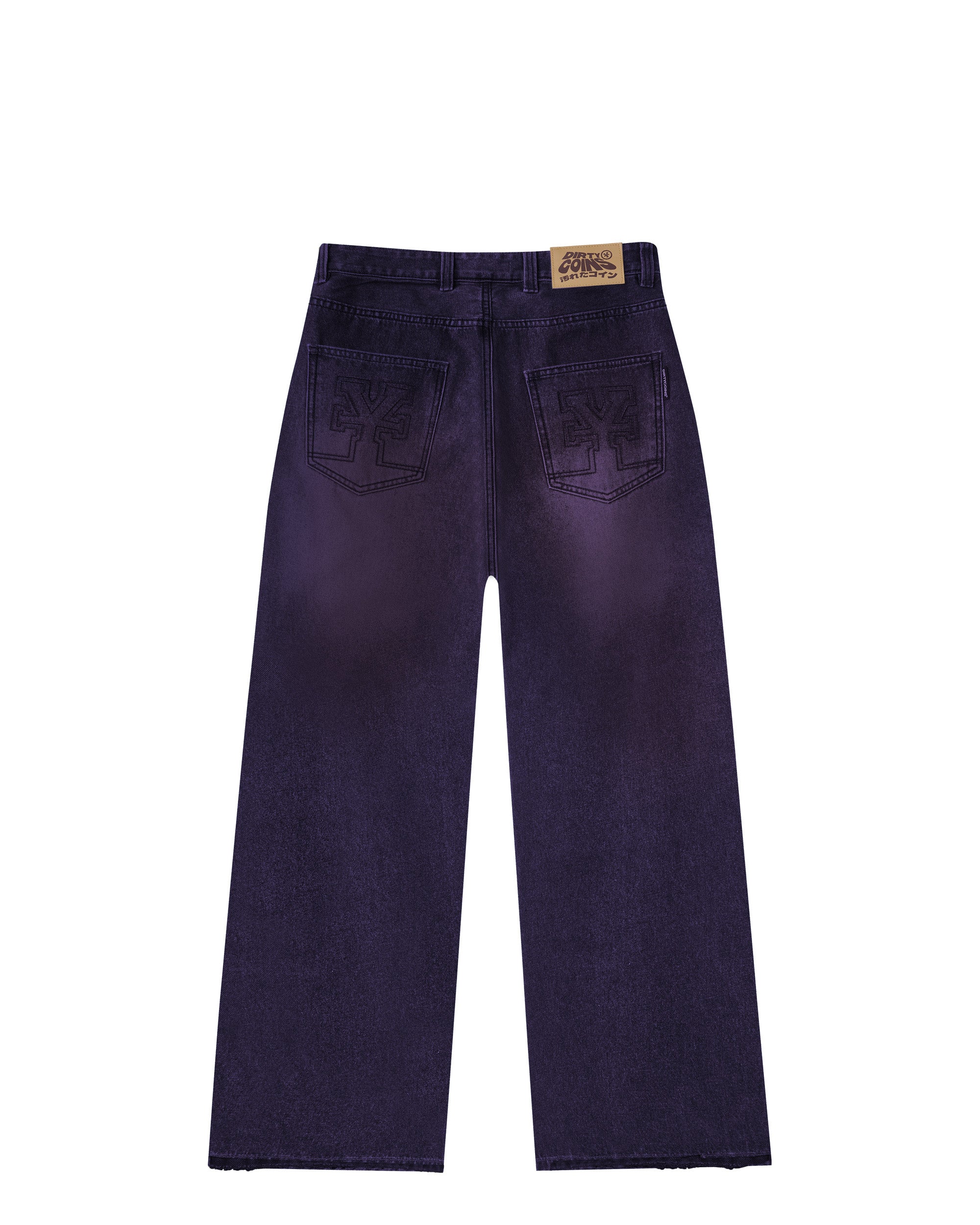 DirtyCoins Baggy Jeans - Purple Wash