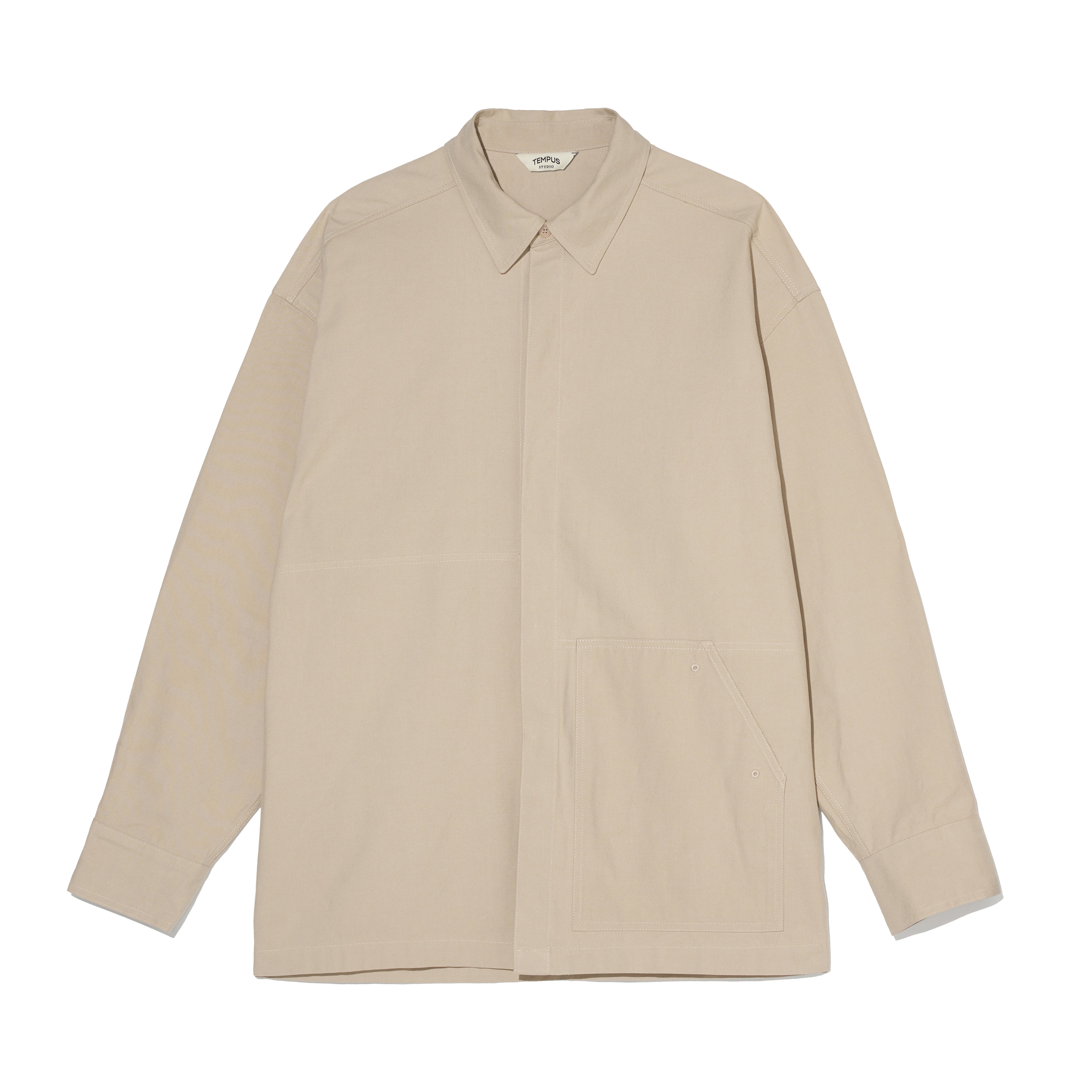 EASY OVERSIZE SHIRTS [BEIGE]