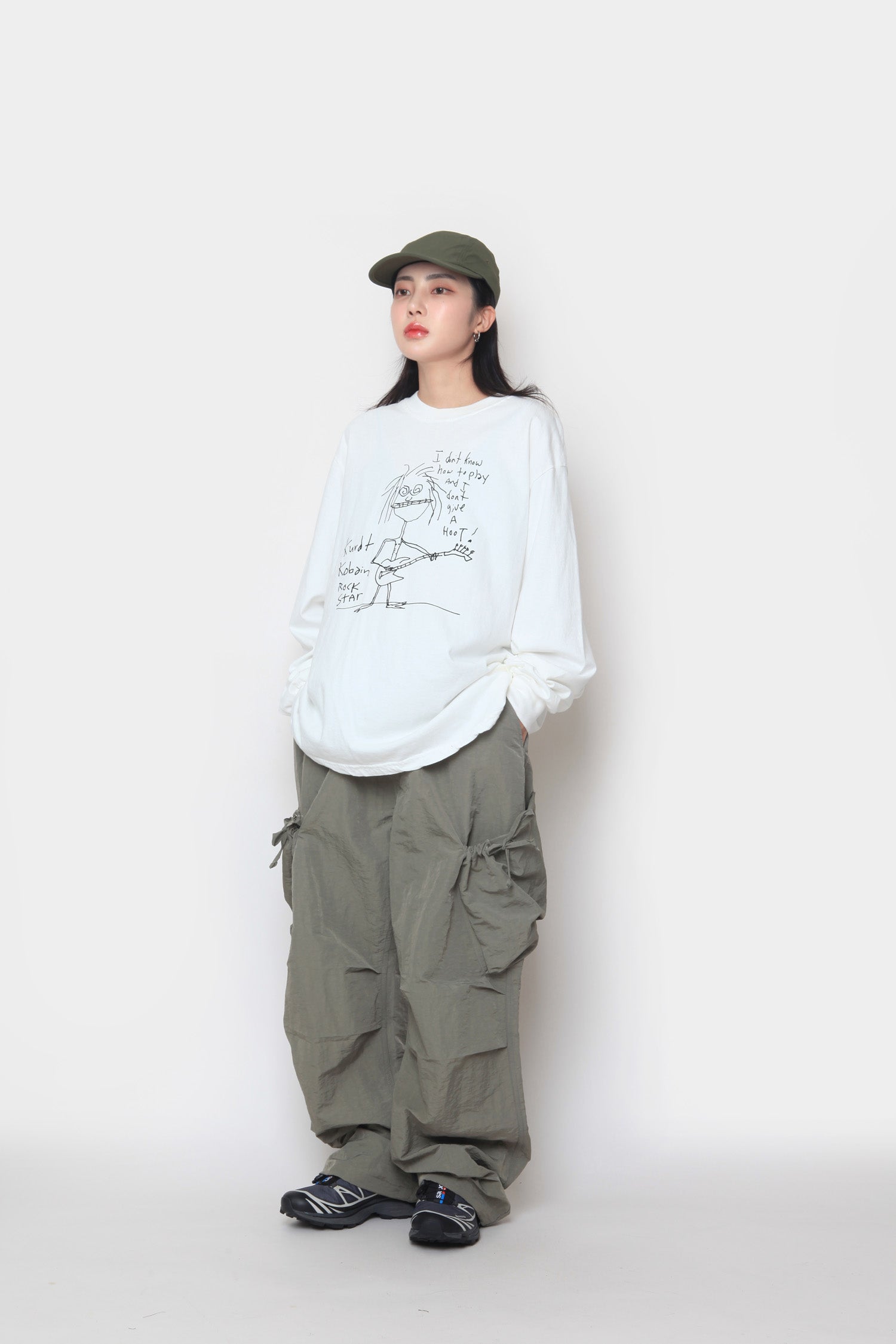 Shirring Pocket Cargo Pants