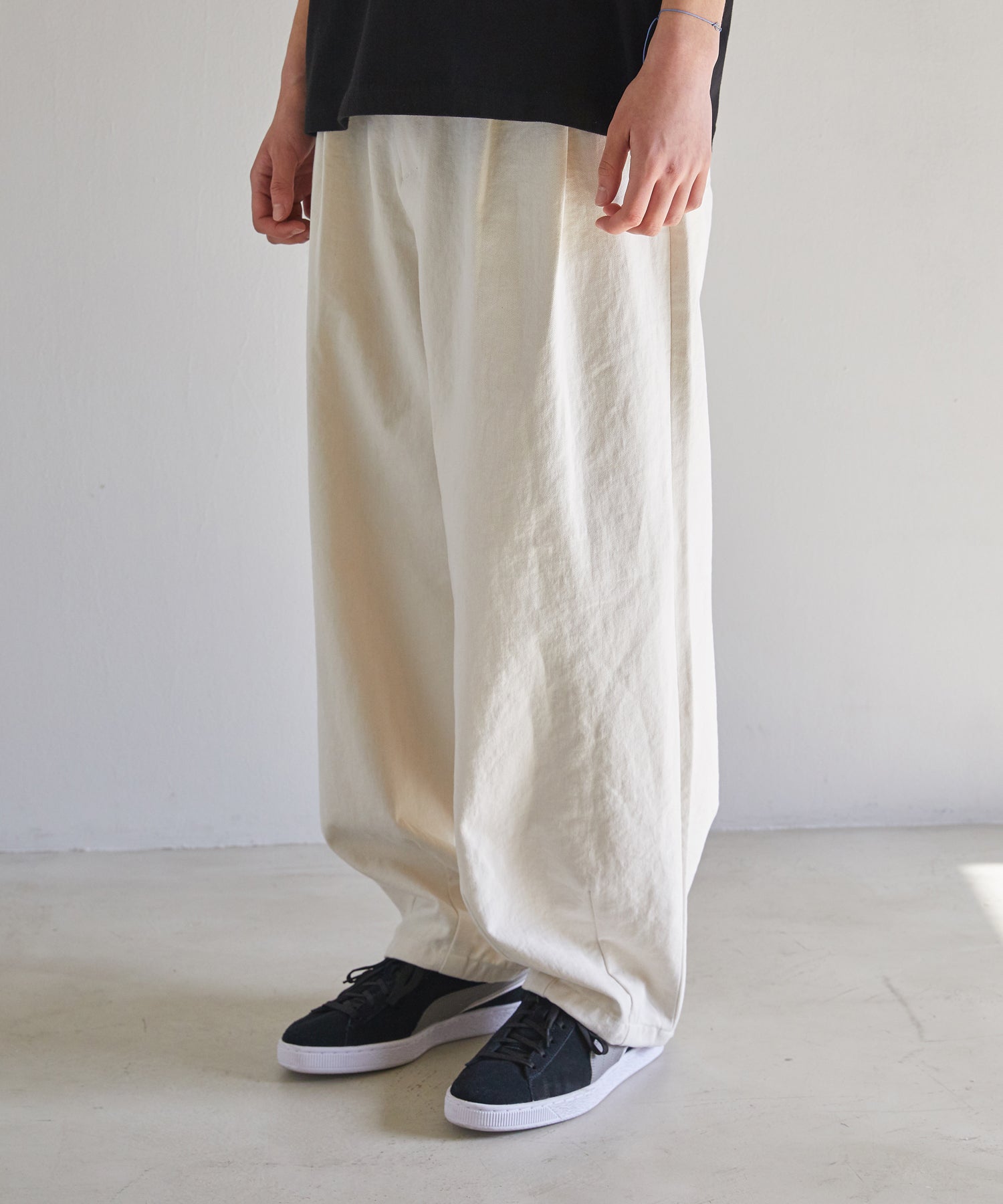 Durable Long Balloon Pants (Cream)