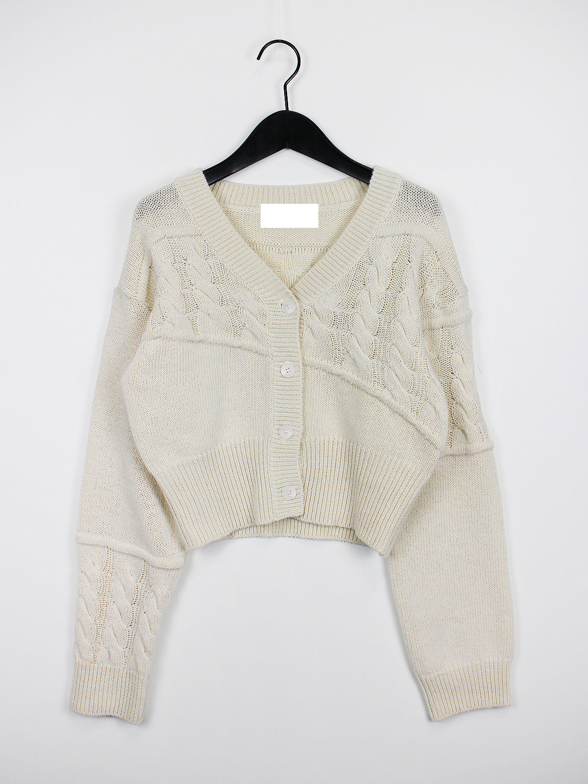 Block knit cardigan (3color)