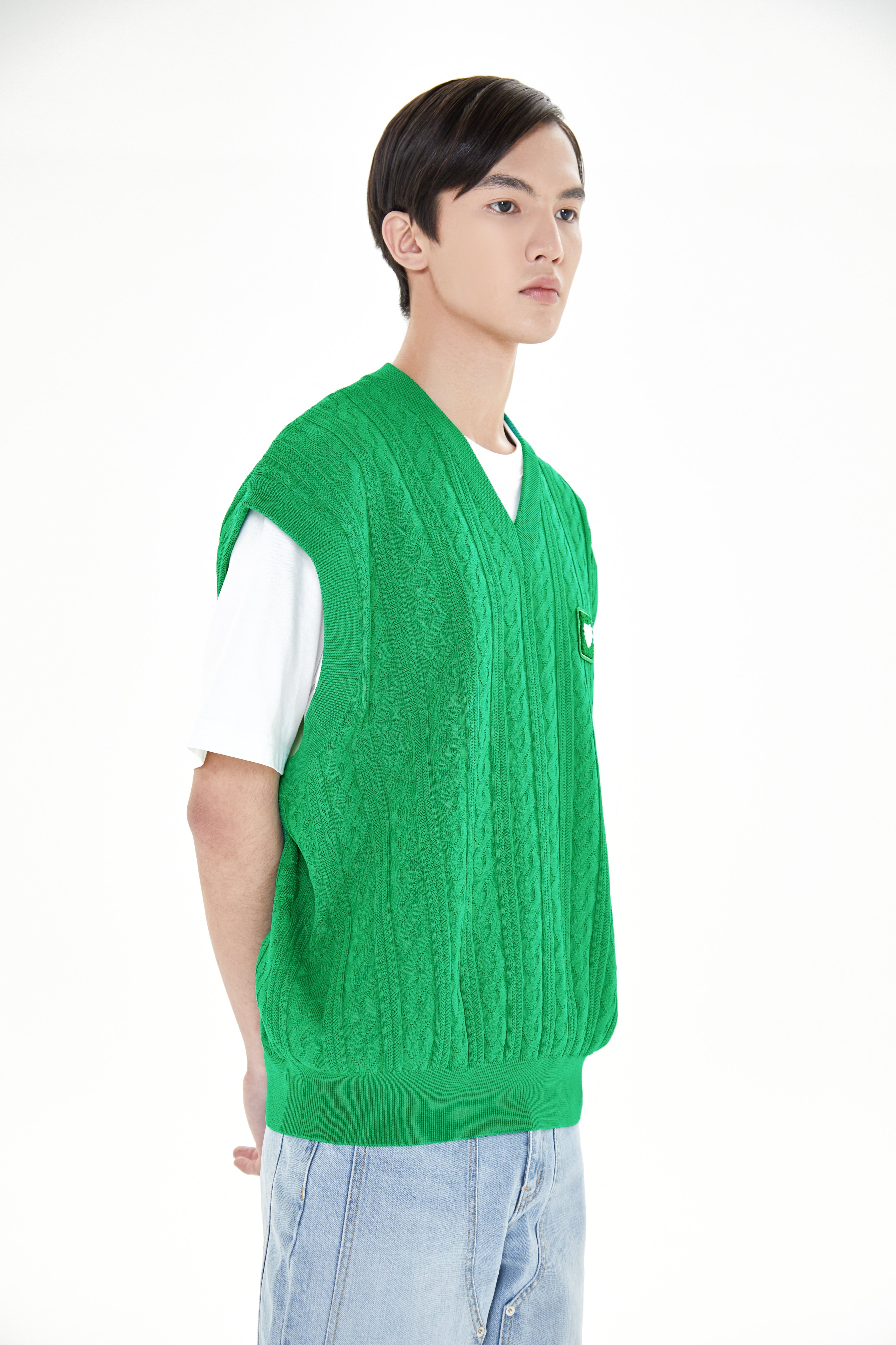 Emotion cable sleeveless (Fern green)