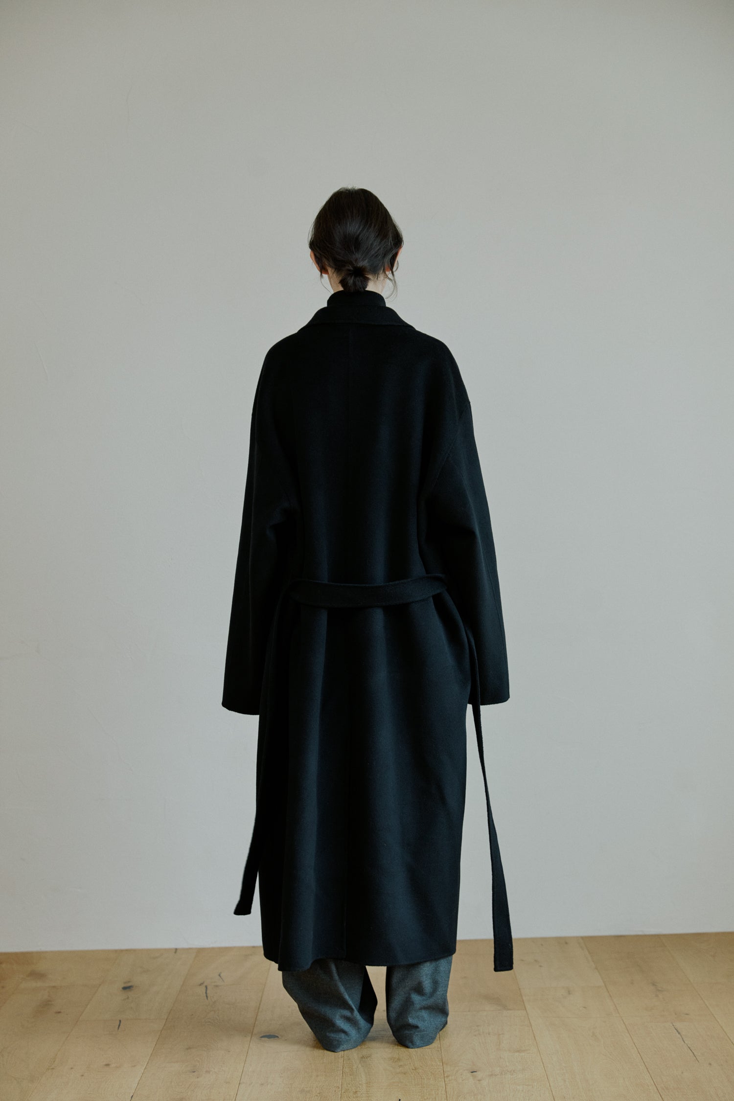 unisex handmade coat black