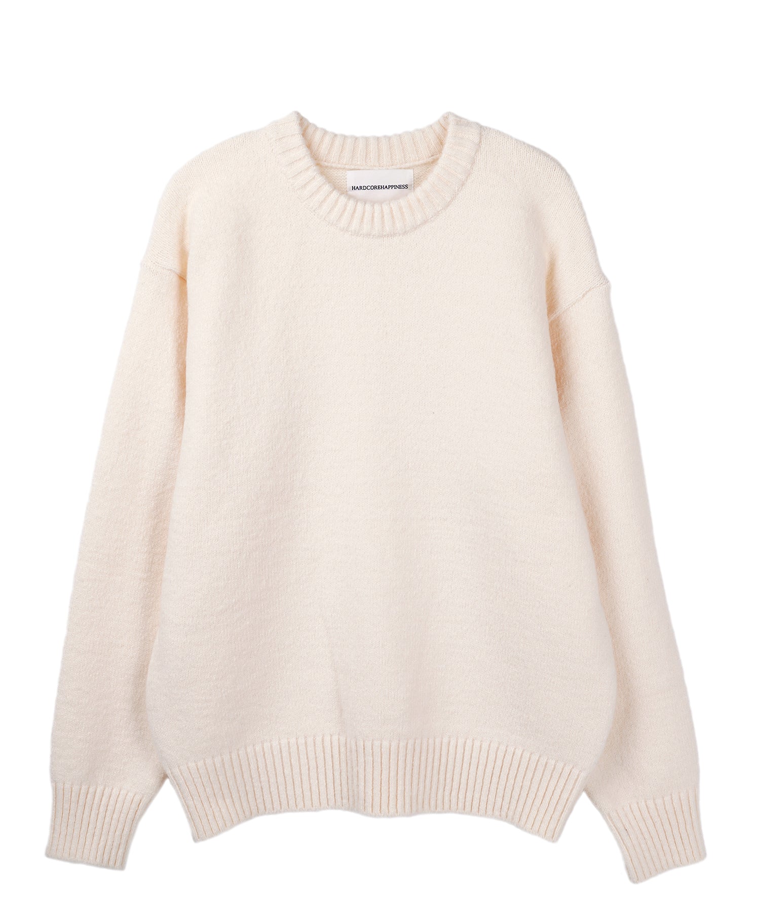 Pullover muffler knit set_ivory