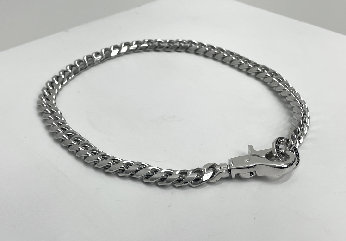 [BLESSEDBULLET]curve chain link necklace_8