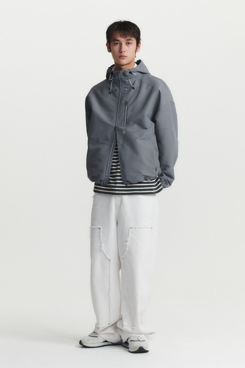 HOOD ZIP UP JACKET (grey)