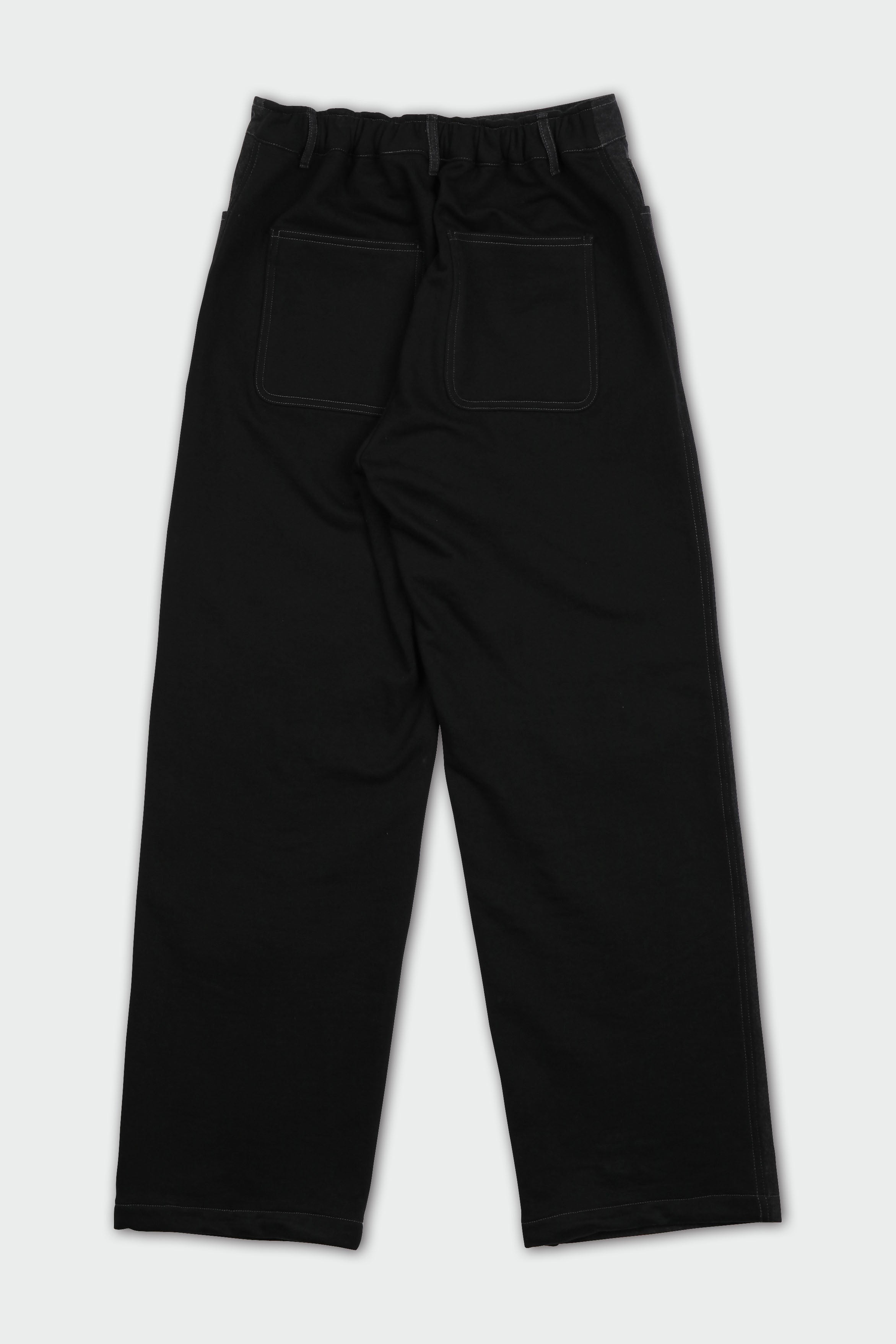 Spliced Denim pants (black)