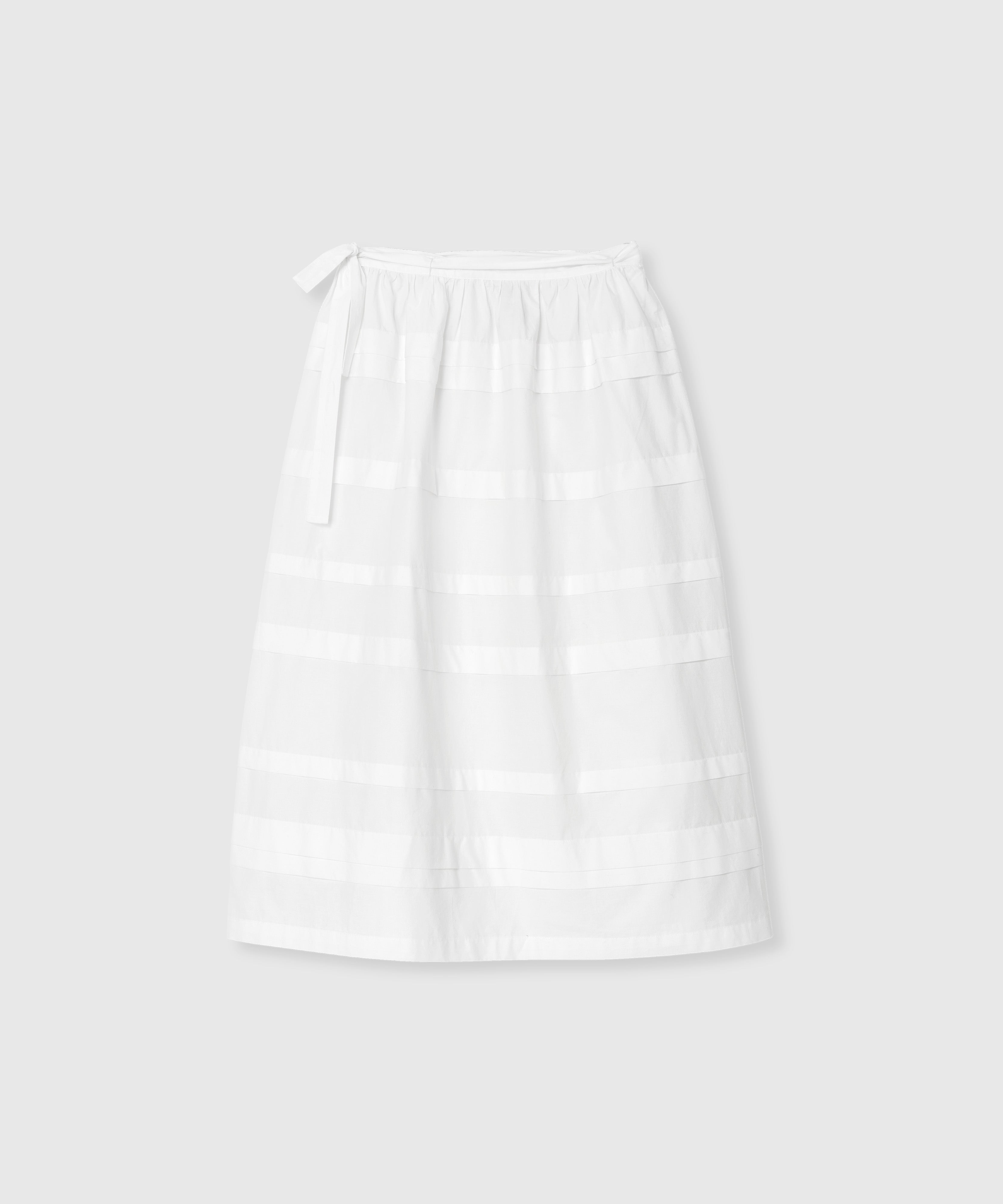 FRILL LONG SKIRT_White