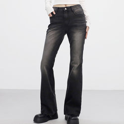 Moska vintage washed-out bootcut denim pants