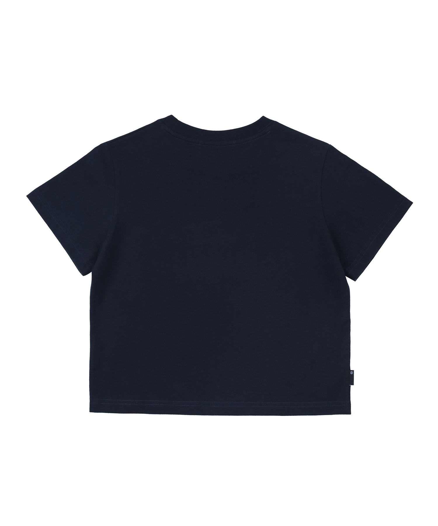 Catching Eye Crop T-Shirt in Navy