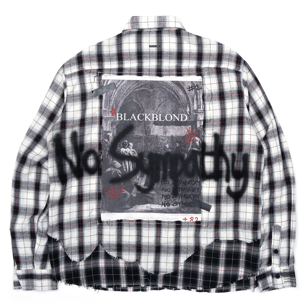 BBD No Sympathy Layered Check Shirt (White)