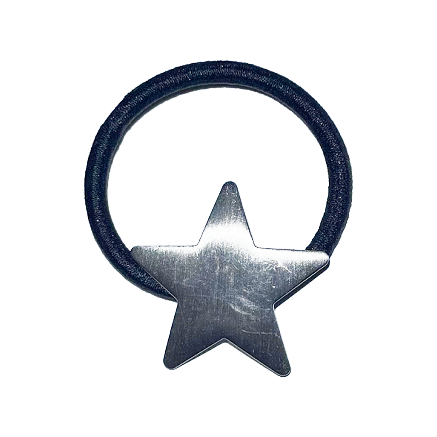 Silver big star rubber band