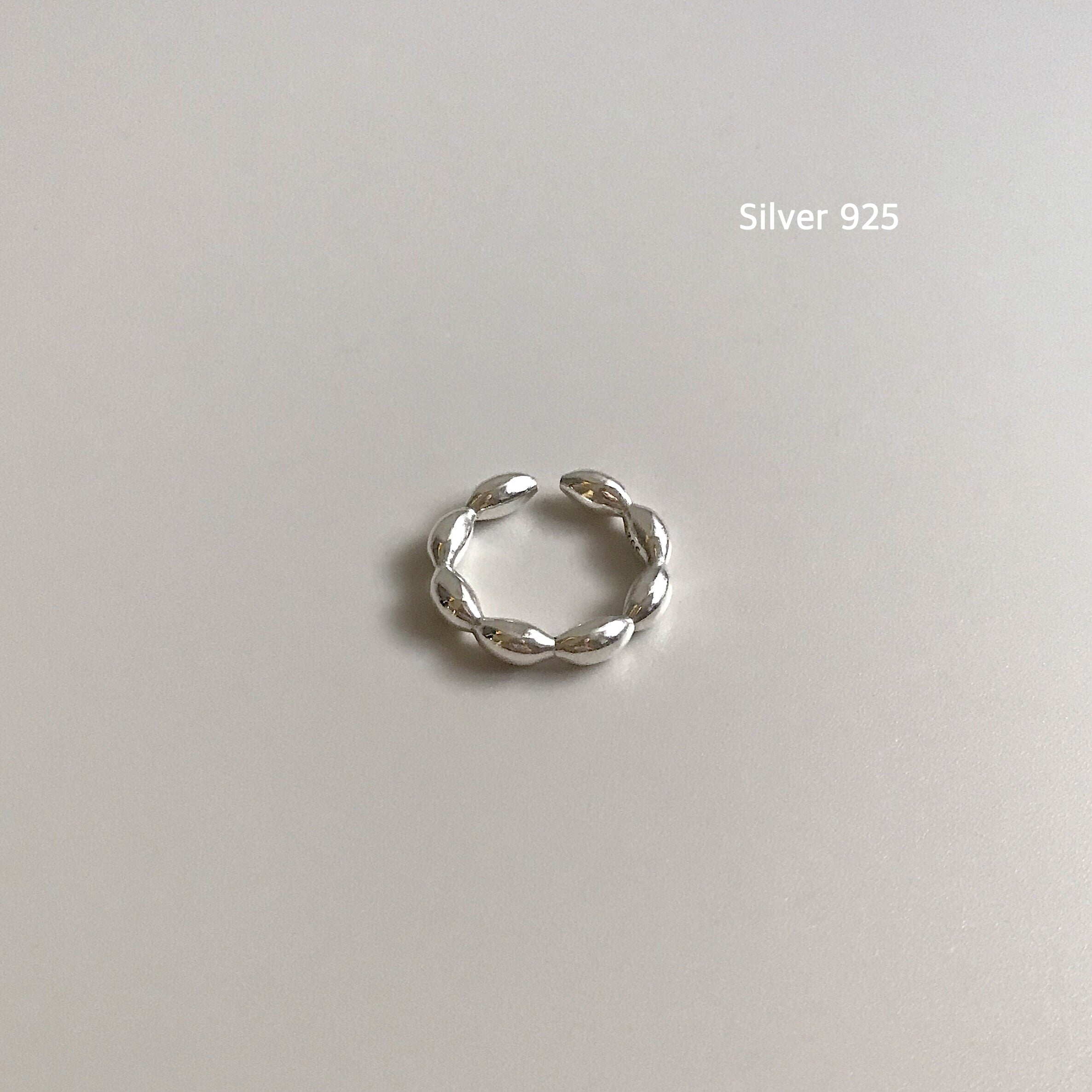 [Silver925] oar Silver Round Rice Ring