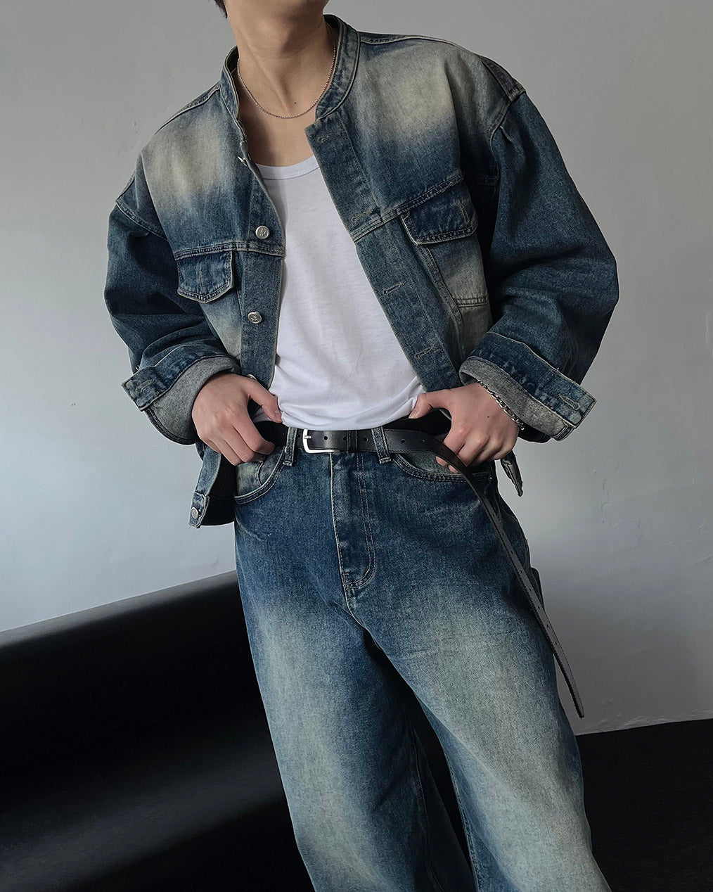 MG727 Garment Dining Denim Jacket (3 colors)