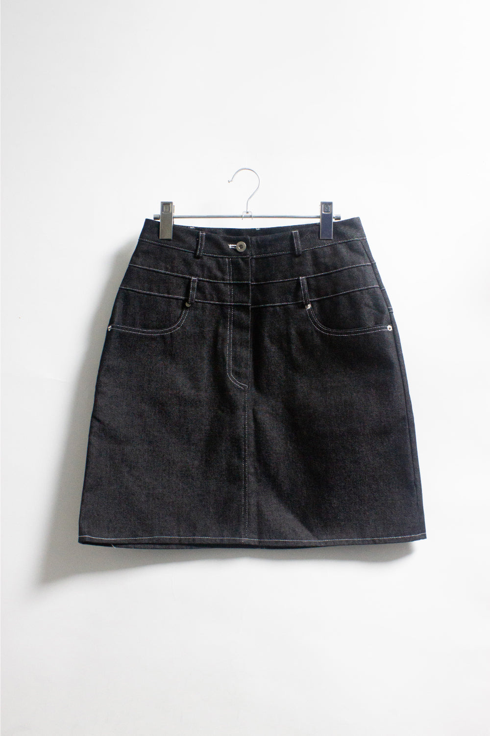 Denim Warmer Skirt (2 color)