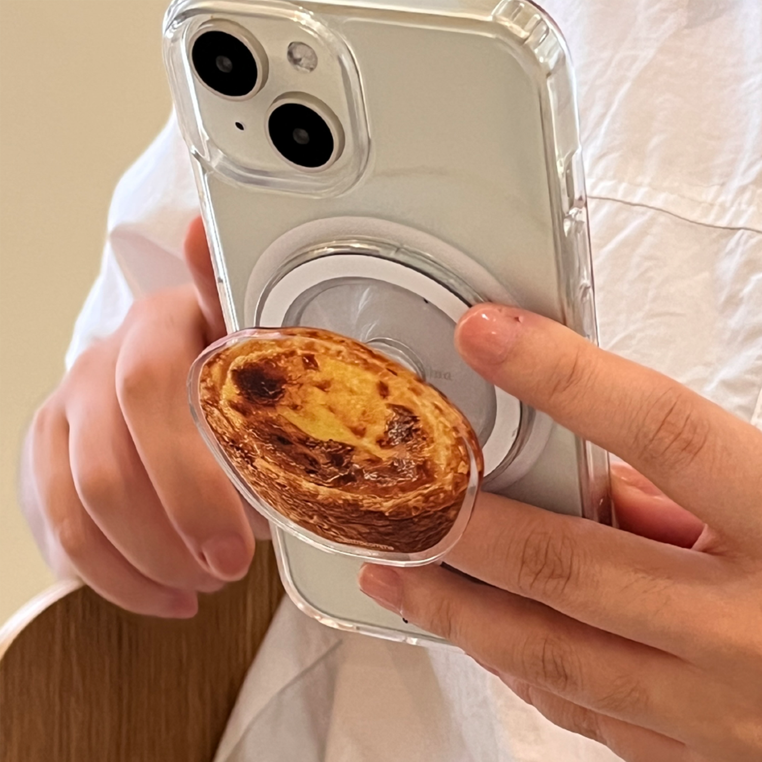 egg tart cookie dessert magsafe smart tok