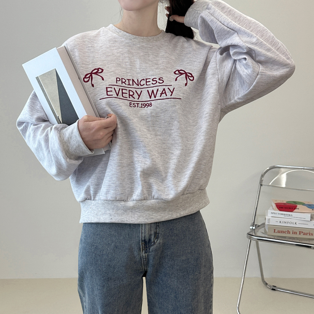 Way embroidered sweatshirt